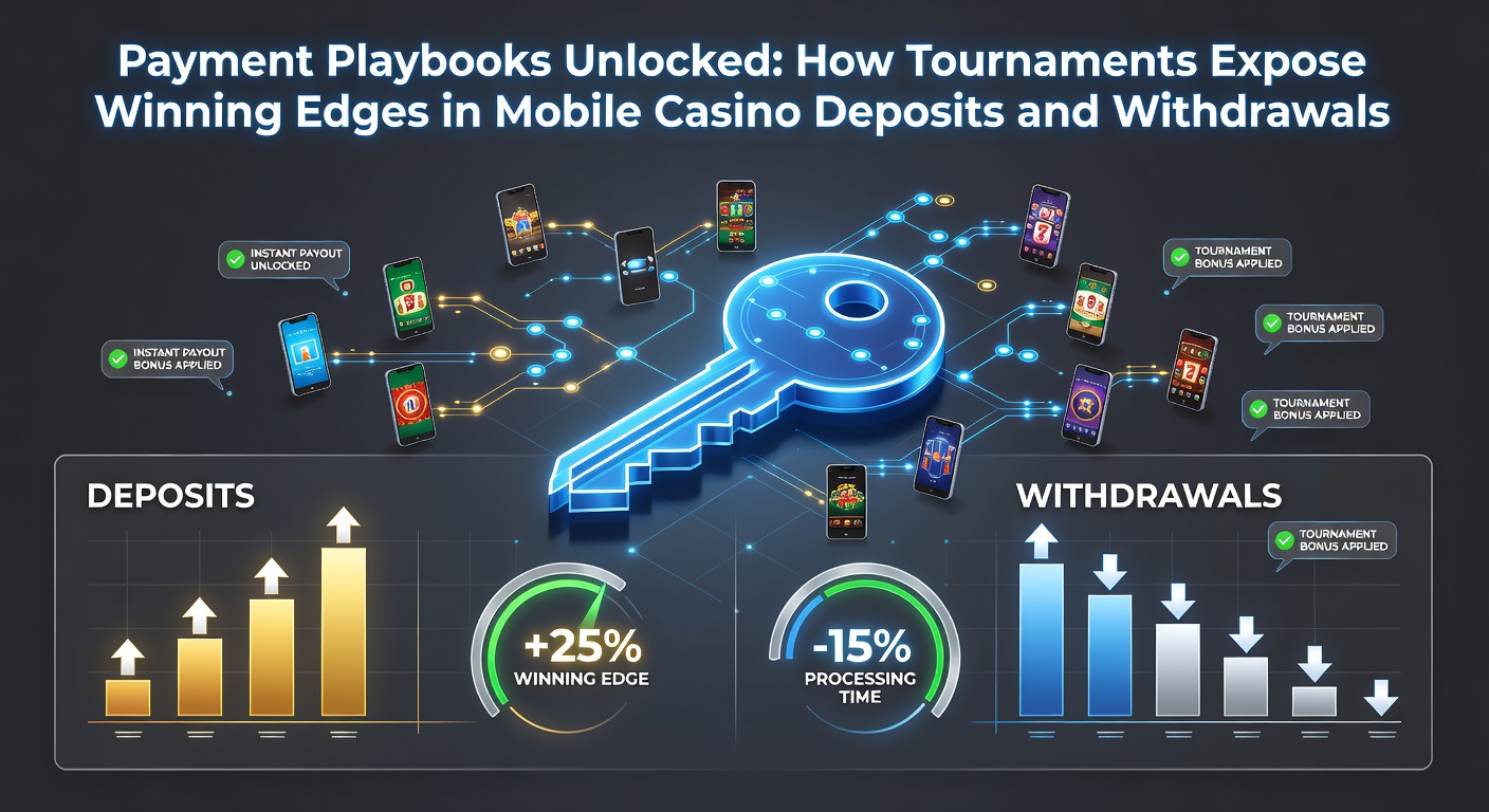 Close-up of a smartphone showing a mobile casino withdrawal confirmation screen during a live tournament, with graphs overlaying success rates for different payment methods