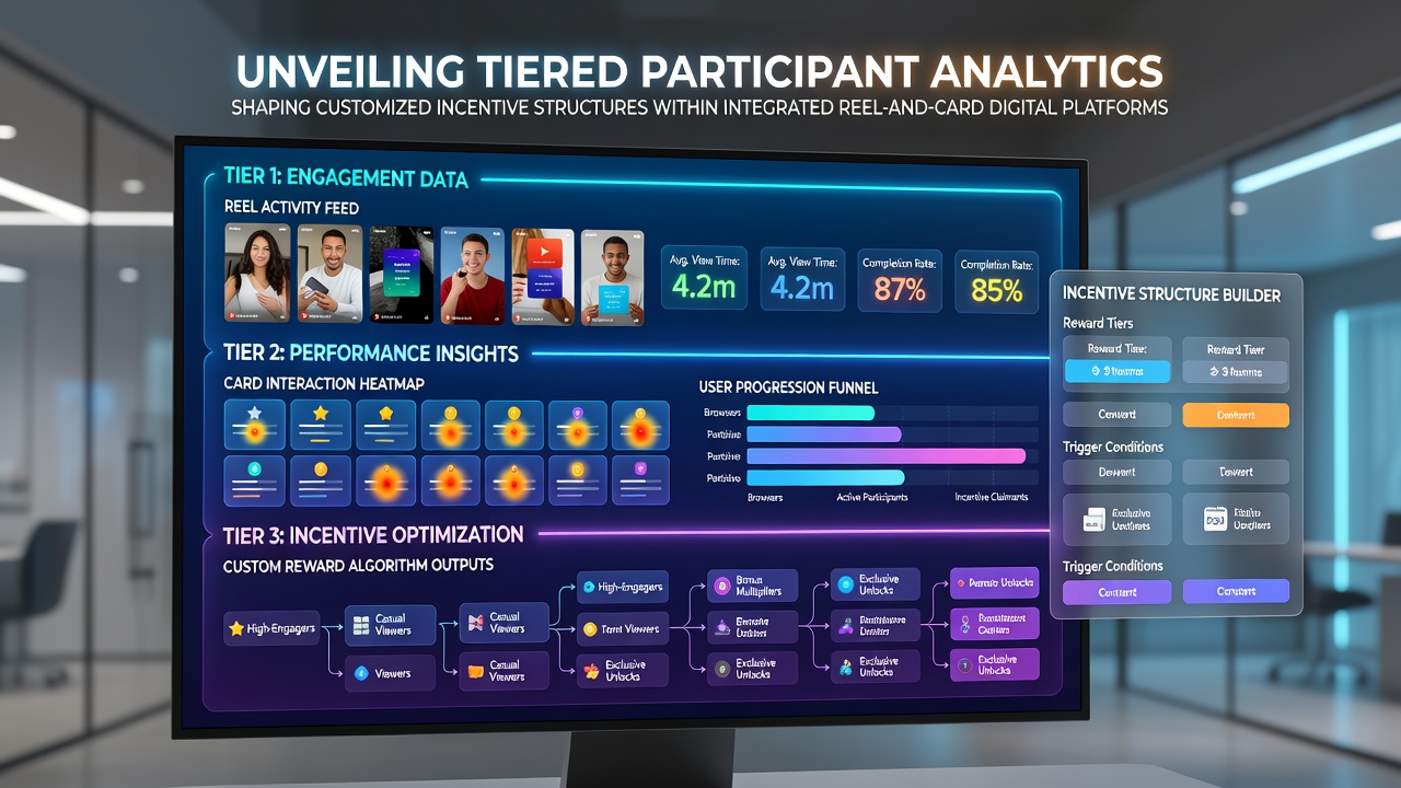 Analytics dashboard displaying tiered player segments across reel and card game platforms